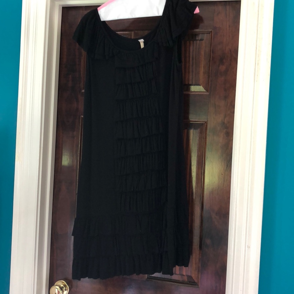 Black Ruffle Dress